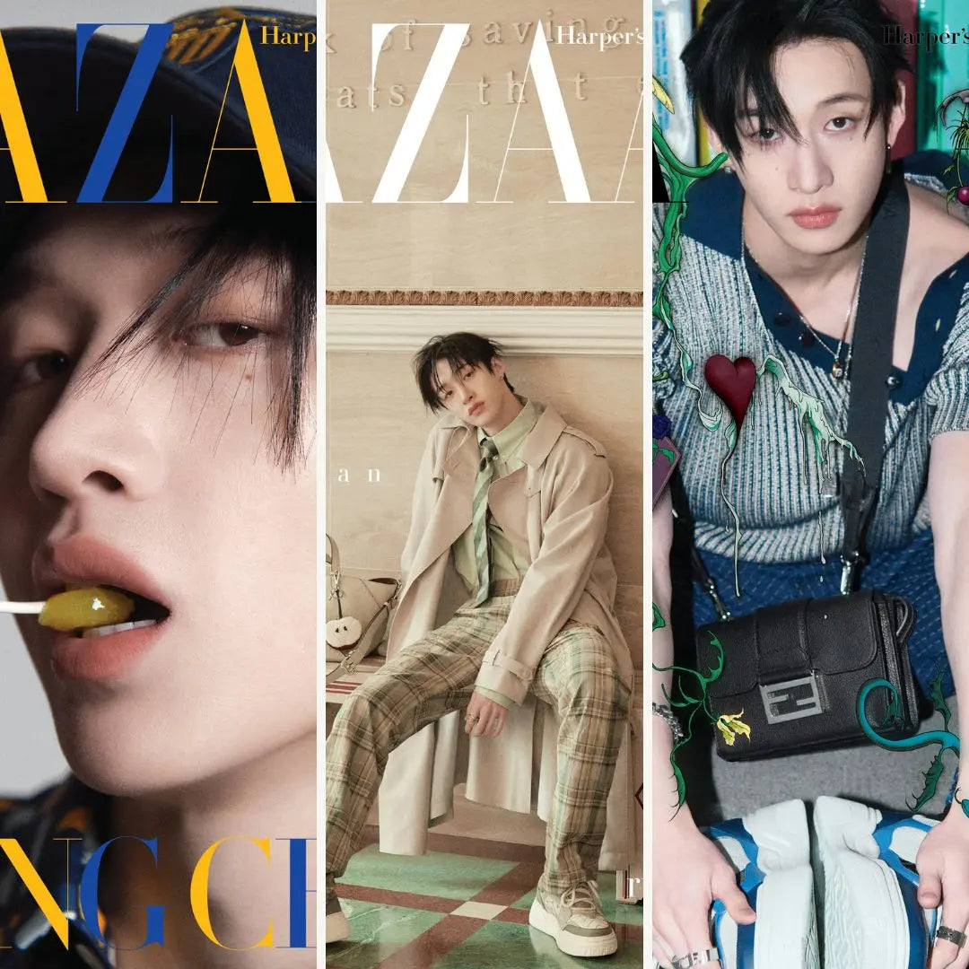 BAZAAR KOREA MAGAZINE (2025 FEBRUARY Issue)   Cover : STRAY KIDS BANGCHAN KAEPJJANG SHOP (캡짱 숍)