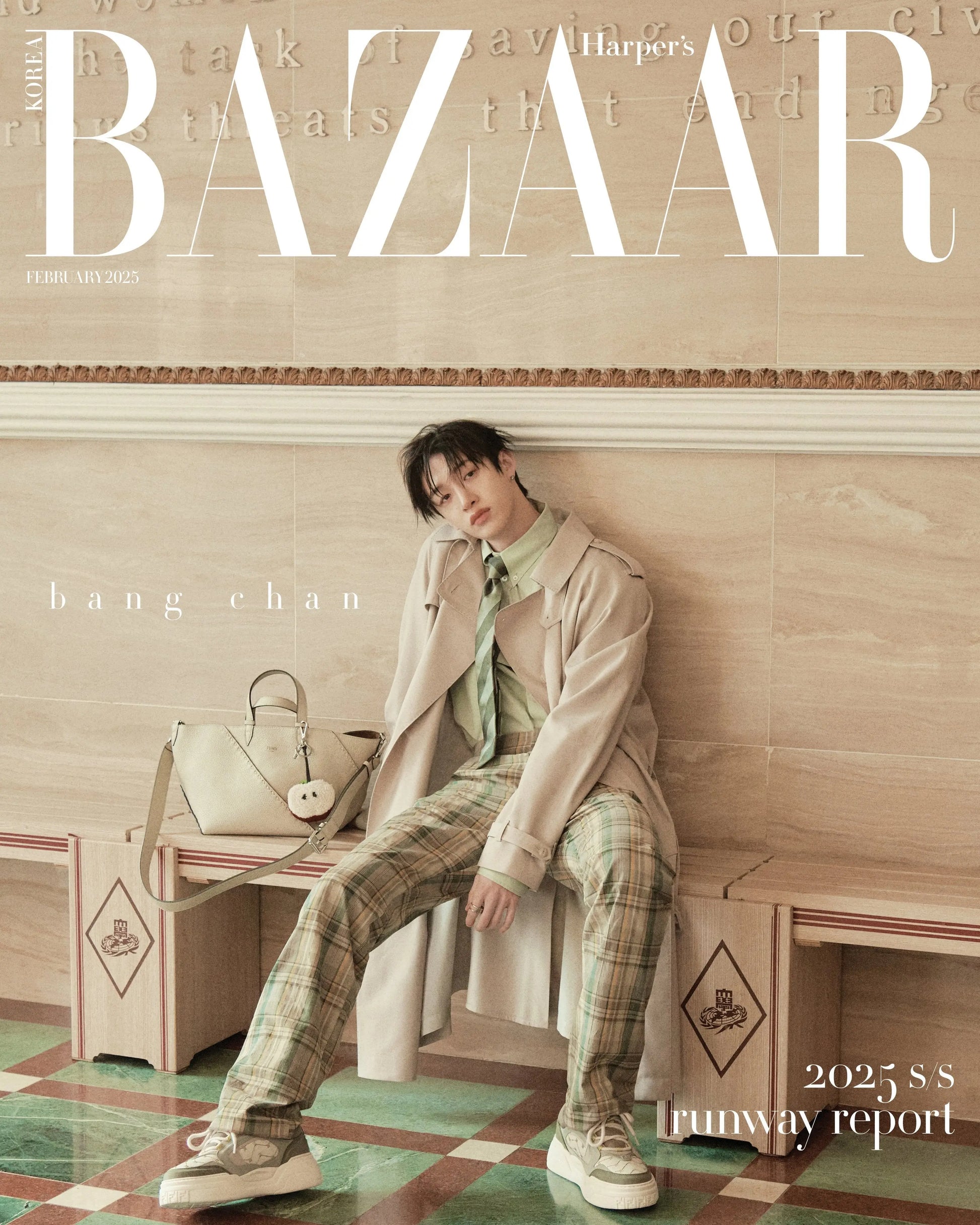 BAZAAR KOREA MAGAZINE (2025 FEBRUARY Issue)   Cover : STRAY KIDS BANGCHAN KAEPJJANG SHOP (캡짱 숍)