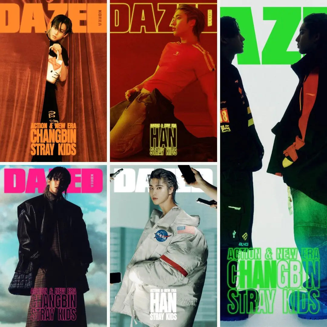 DAZED & CONFUSED KOREA MAGAZINE (2025 FEBRUARY Issue)   Cover : STRAY KIDS CHANGBIN & HAN KAEPJJANG SHOP (캡짱 숍)