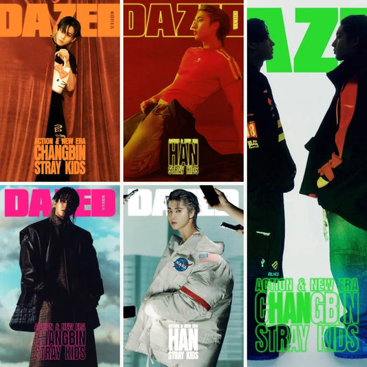 DAZED & CONFUSED KOREA MAGAZINE (2025 FEBRUARY Issue)   Cover : STRAY KIDS CHANGBIN & HAN KAEPJJANG SHOP (캡짱 숍)