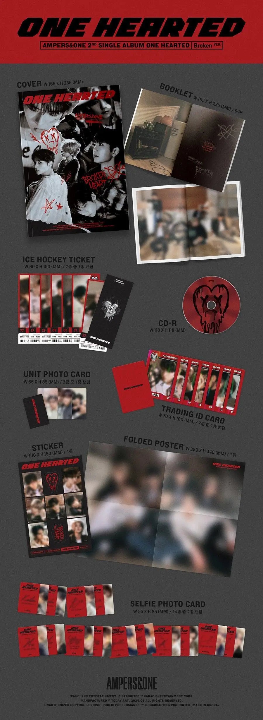 AMPERS&ONE - ONE HEARTED - KAEPJJANG SHOP (캡짱 숍)