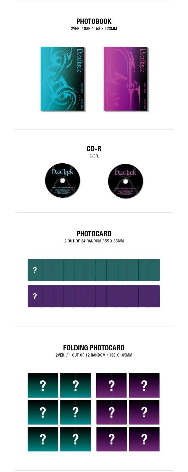 XDINARY HEROES - Mini Album Vol.3 [DEADLOCK) - KAEPJJANG SHOP (캡짱 숍)