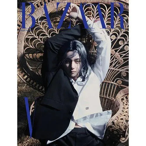 V (BTS)- HARPER BAZAAR KOREA MAGAZINE COVER - (2024 February Issue) - KAEPJJANG SHOP (캡짱 숍)