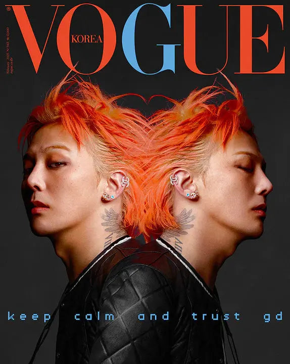 VOGUE KOREA MAGAZINE (2025 February Issue) / Cover : G-DRAGON KAEPJJANG SHOP (캡짱 숍)