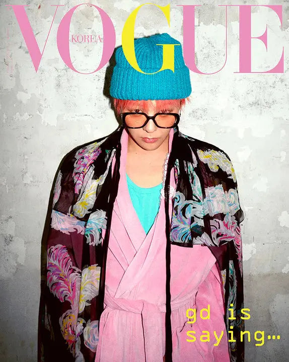 VOGUE KOREA MAGAZINE (2025 February Issue) / Cover : G-DRAGON KAEPJJANG SHOP (캡짱 숍)