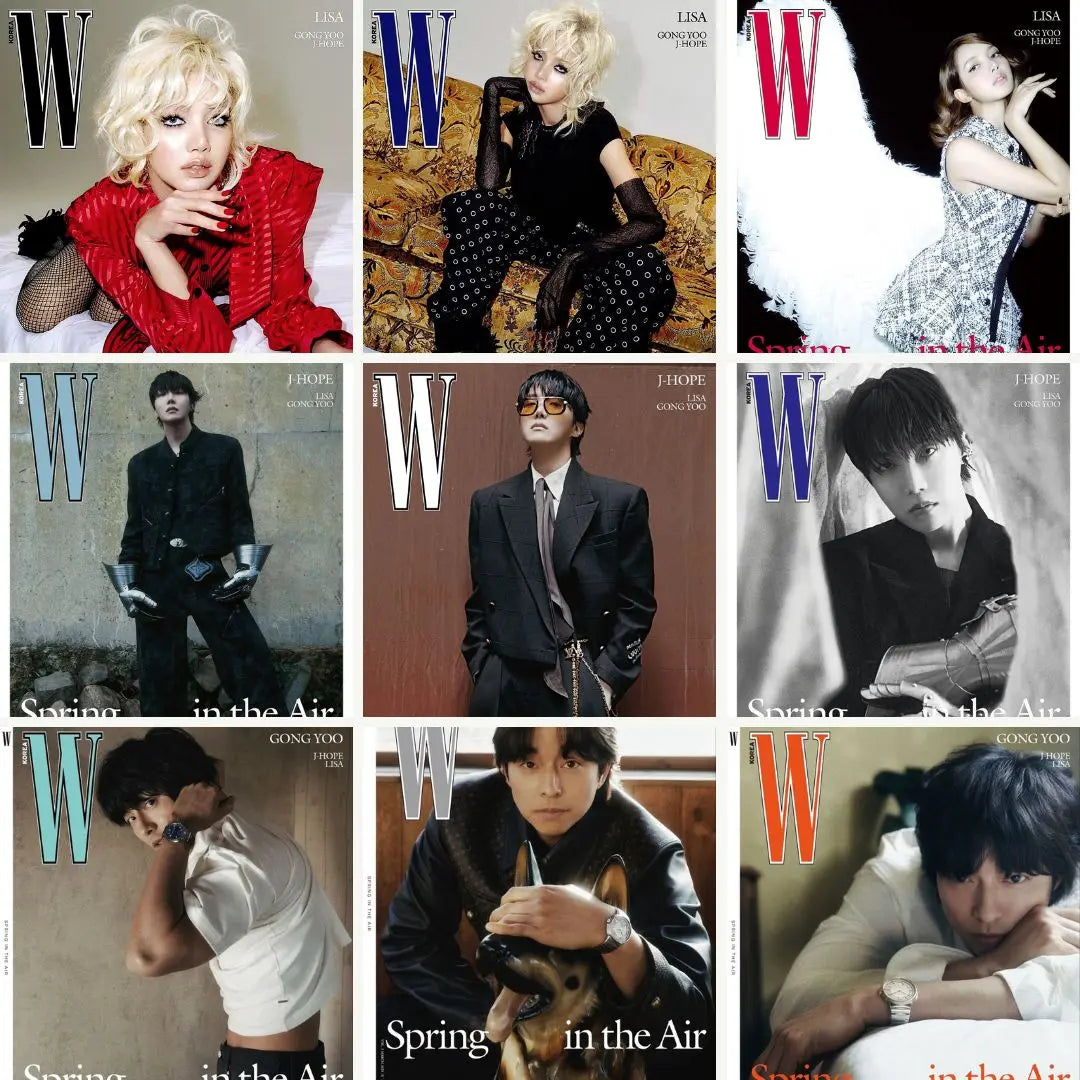 W KOREA MAGAZINE KOREA (2025 MARCH Issue) Cover : LISA / J-HOPE / GONGYOO KAEPJJANG SHOP (캡짱 숍)