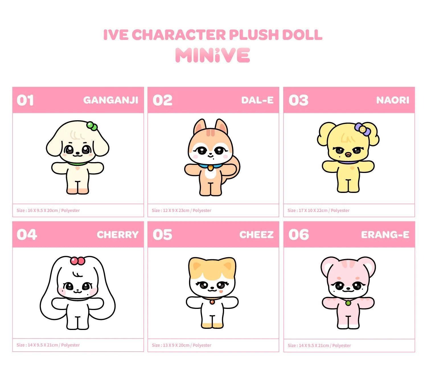 MINIVE (IVE) - Official Goods / MD: CHARACTER PLUSH DOLL