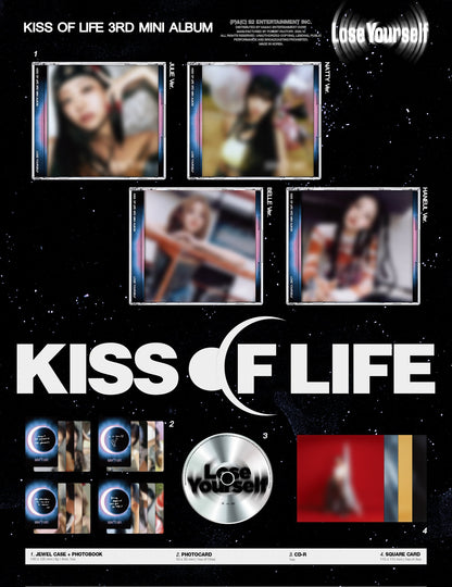 [PRE ORDER] KISS OF LIFE - [LOSE YOURSELF] (Jewel Case Ver.) - KAEPJJANG SHOP (캡짱 숍)