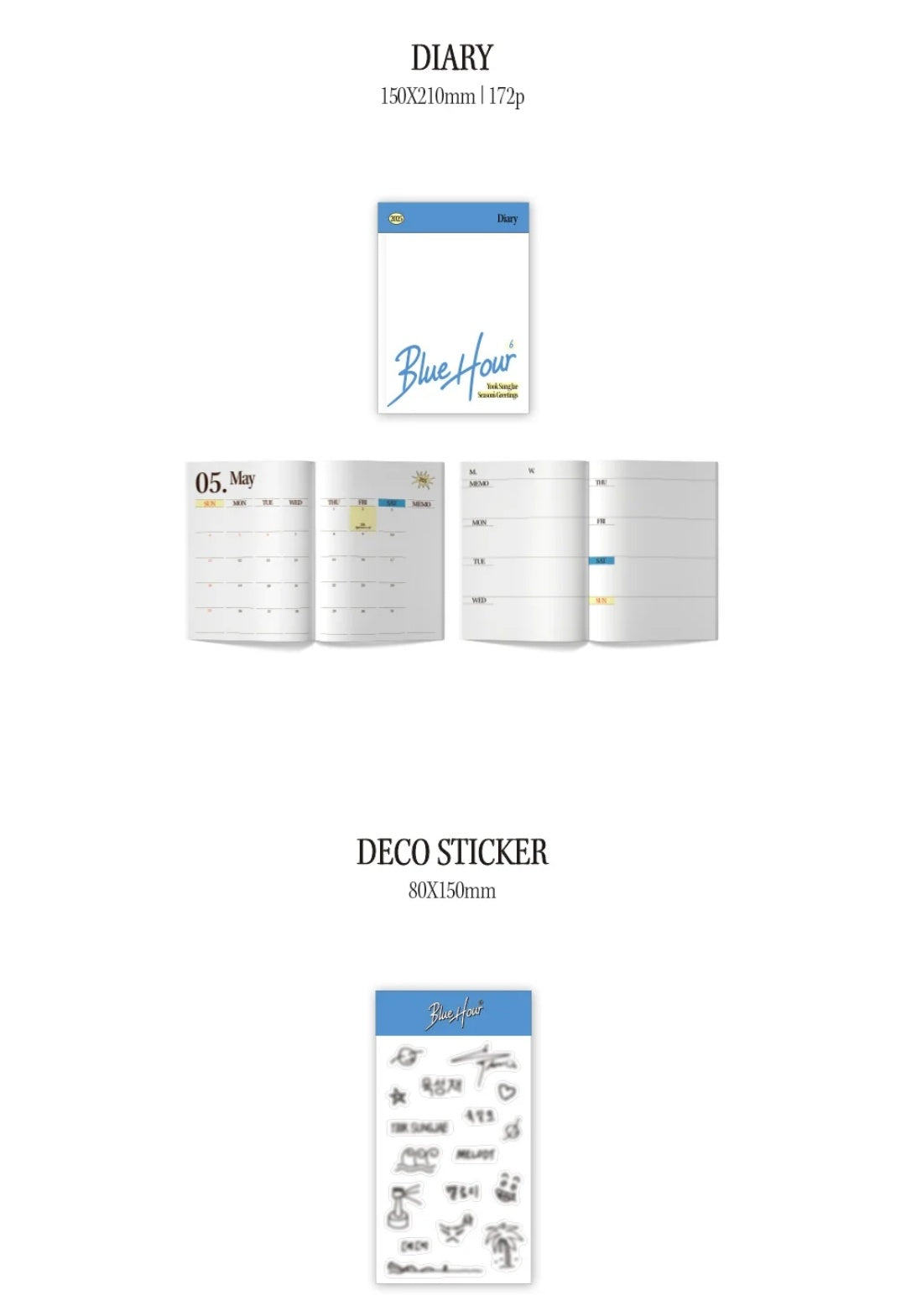 [PRE ORDER] YOOK SUNGJAE - 2025 SEASON’S GREETINGS [BLUE HOUR]