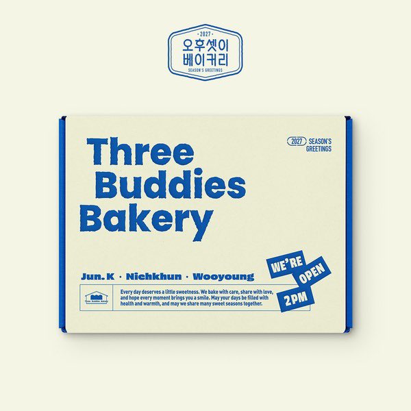 [PRE ORDER] 2PM -  2027 SEASON’S GREETINGS [THREE BUDDIES BAKERY] DH GLOBAL