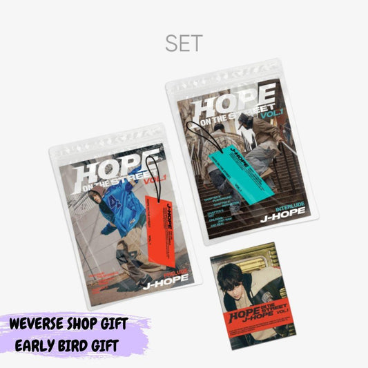 [PRE ORDER] J-HOPE (BTS) - [HOPE ON THE STREET Vol.01] [Full SET] (P.O.B Weverse Shop Gift- Early Bird Set) - KAEPJJANG SHOP (캡짱 숍)