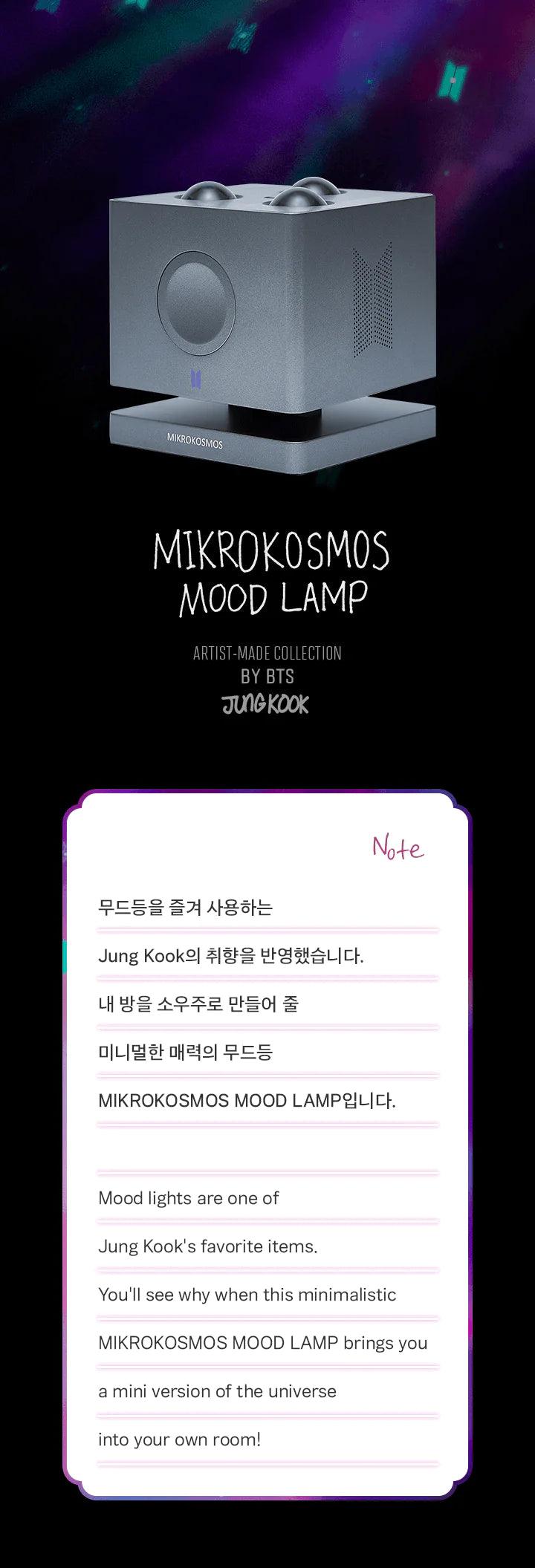 [2nd PRE ORDER] BTS - ARTIST-MADE COLLECTION by JUNGKOOK - MIKROKOSMOS MOOD LAMP - KAEPJJANG SHOP (캡짱 숍)