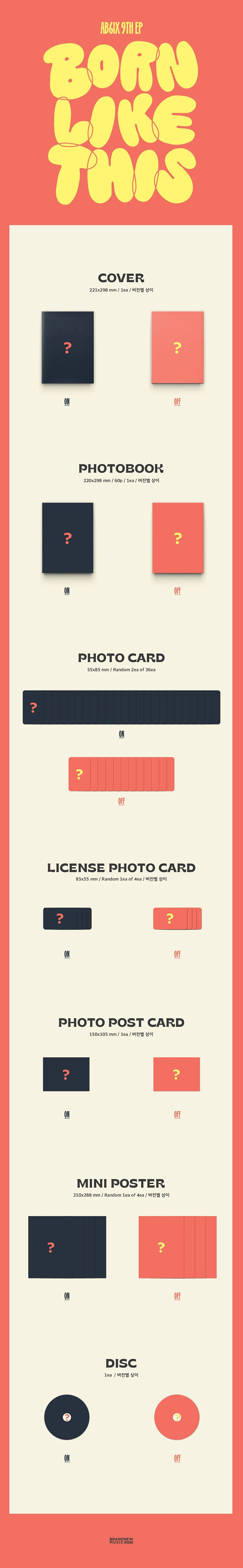 [PRE ORDER] AB6IX- [BORN LIKE THIS] - KAEPJJANG SHOP (캡짱 숍)