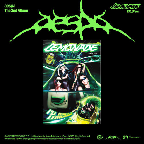 [PRE ORDER] AESPA- [LEMONADE]   (P.OS Ver.) KAEPJJANG SHOP (캡짱 숍)