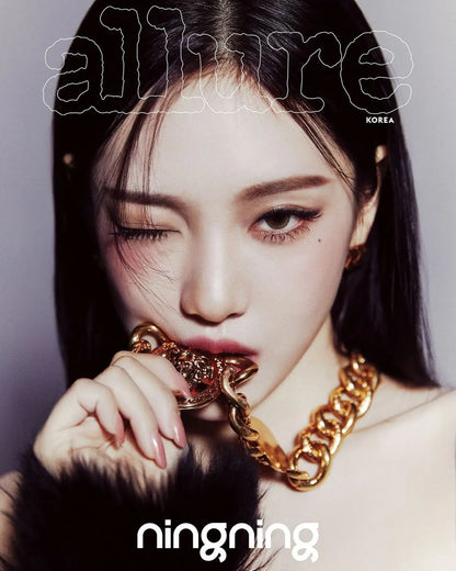 ALLURE KOREA MAGAZINE (2024 December Issue)  / Cover : AESPA NINGNING KAEPJJANG SHOP (캡짱 숍)