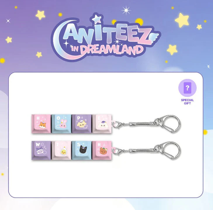 [PRE ORDER] ATEEZ - ANITEEZ IN DREAMLAND Pop Up (Official MD)  KEY-CAP KEYRING