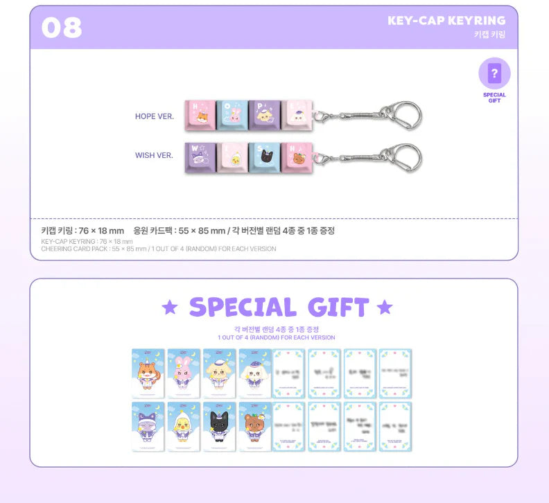 [PRE ORDER] ATEEZ - ANITEEZ IN DREAMLAND Pop Up (Official MD)  KEY-CAP KEYRING