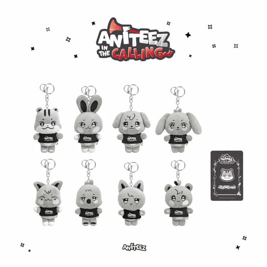 [PRE ORDER] ATEEZ -  [ANITEEZ in The Calling] Pop Up (Official MD)  ANITEEZ PLUSH KEYRING KAEPJJANG SHOP (캡짱 숍)