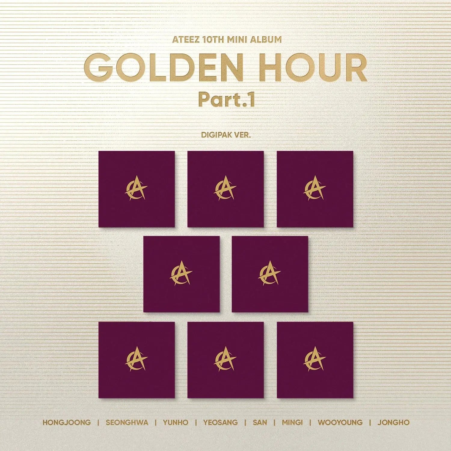 ATEEZ - [GOLDEN HOUR PART.1] (Digipack Ver.) ﻿ - KAEPJJANG SHOP (캡짱 숍)