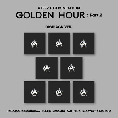 ATEEZ - [GOLDEN HOUR PART.2] (DIGIPACK Ver.) KAEPJJANG SHOP (캡짱 숍)