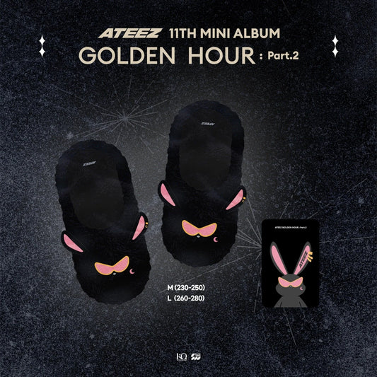 [PRE ORDER ] ATEEZ - [GOLDEN HOUR: PART 2] Pop Up (Official MD) / Fur Slippers 