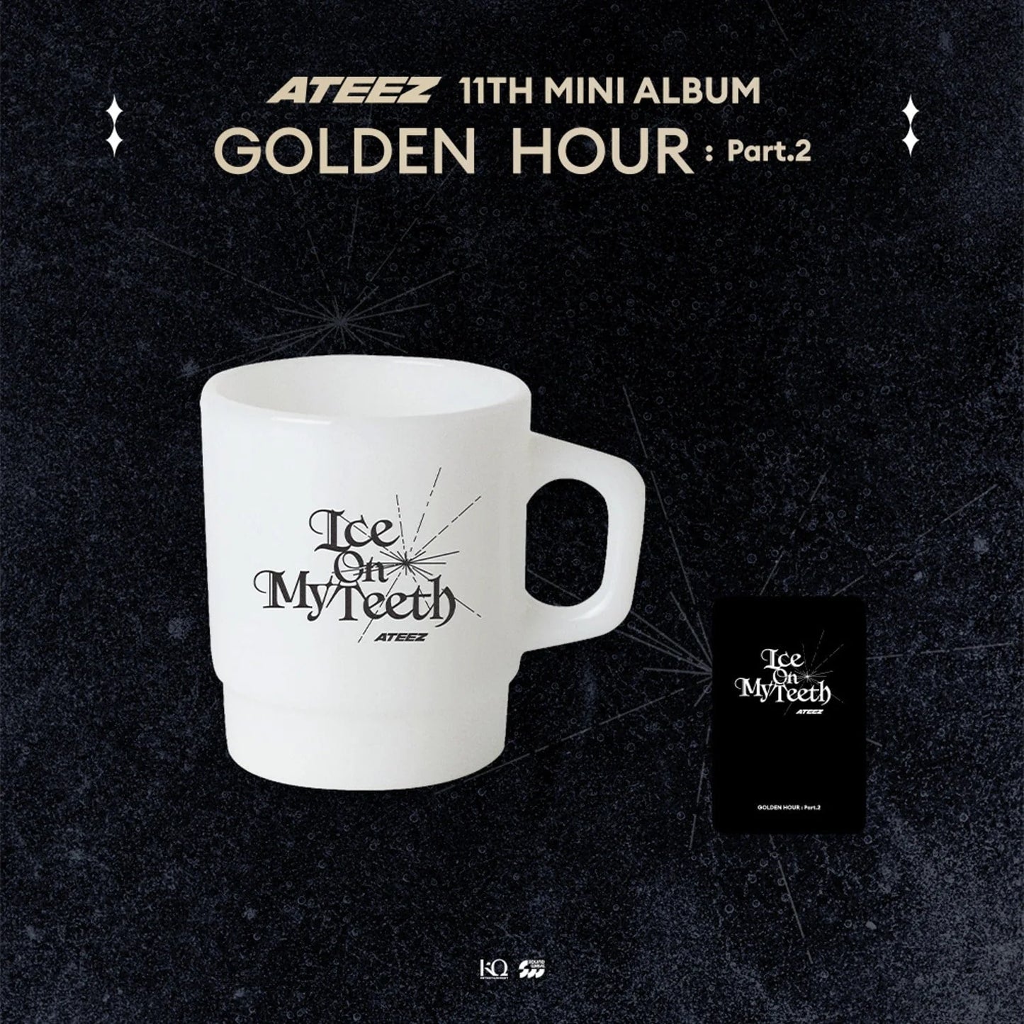 [PRE ORDER] ATEEZ - [GOLDEN HOUR: PART 2] Pop Up (Official MD) Milk Glass 