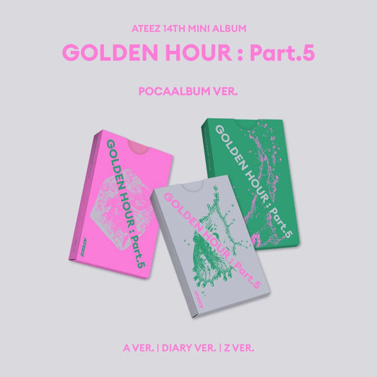 [PRE ORDER] ATEEZ - [GOLDEN PART.5]   (POCAALBUM Ver.) KAEPJJANG SHOP (캡짱 숍)