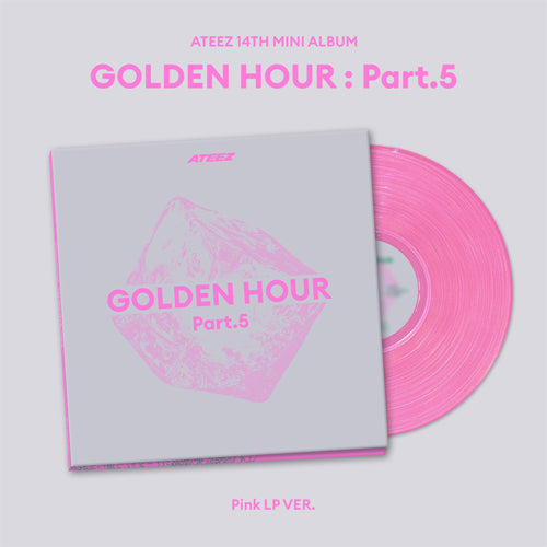 [PRE ORDER] ATEEZ - [GOLDEN PART.5]   (PINK LP  Ver.) KAEPJJANG SHOP (캡짱 숍)