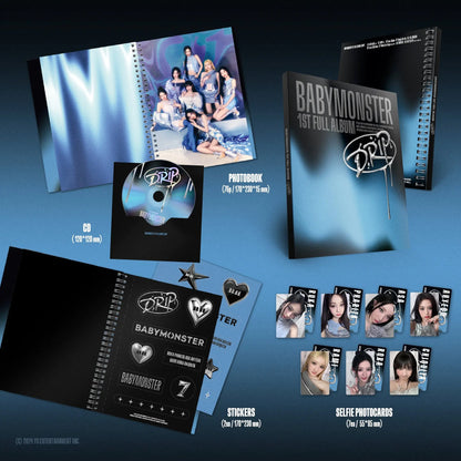 BABYMONSTER - [DRIP] (SET ZIP LOCK + BINDER Vers.) KAEPJJANG SHOP (캡짱 숍)