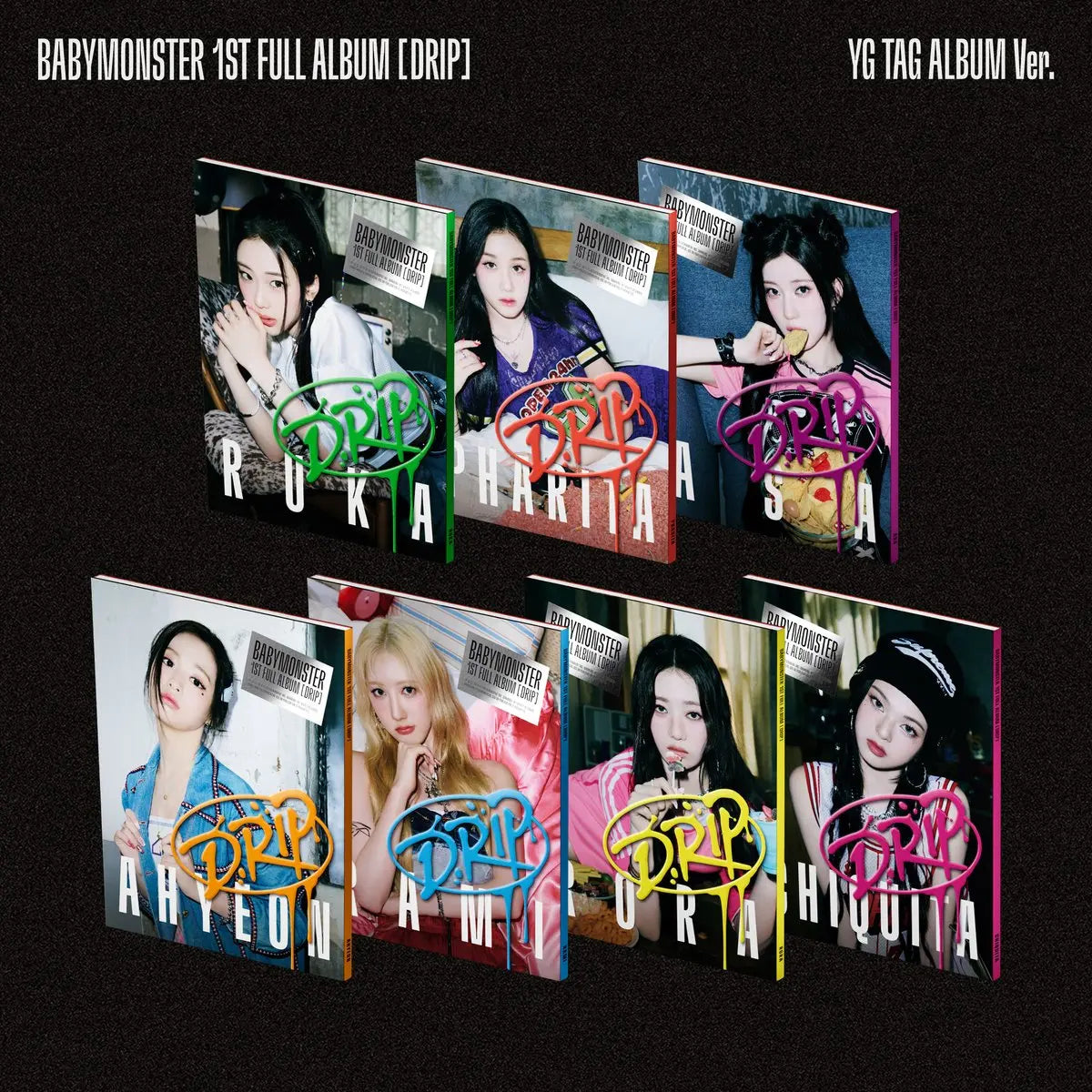 BABYMONSTER - [DRIP] (YG TAG Vers.) KAEPJJANG SHOP (캡짱 숍)
