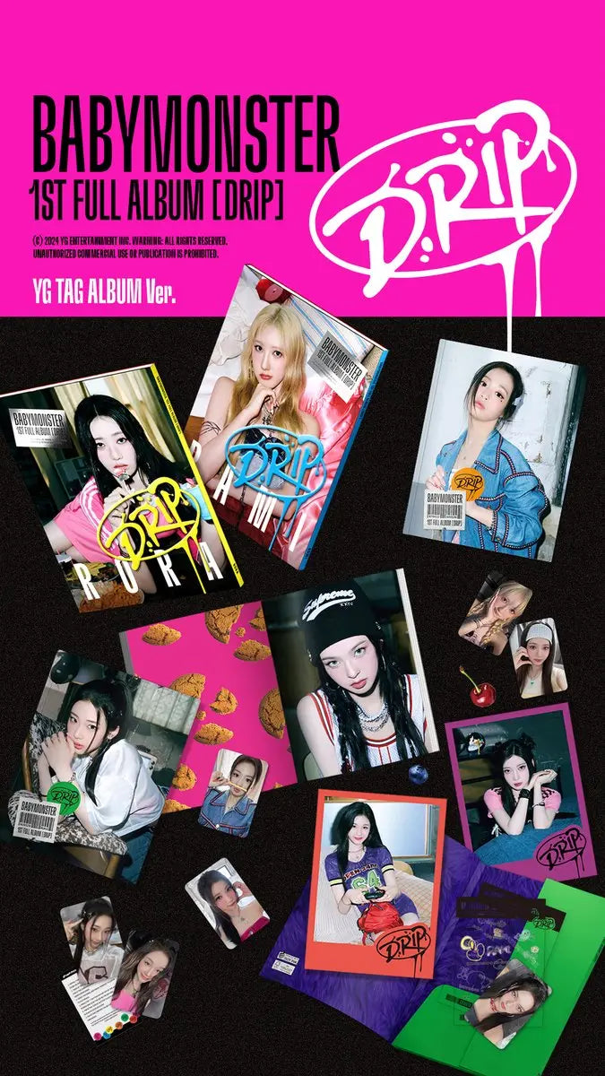 BABYMONSTER - [DRIP] (YG TAG Vers.) KAEPJJANG SHOP (캡짱 숍)