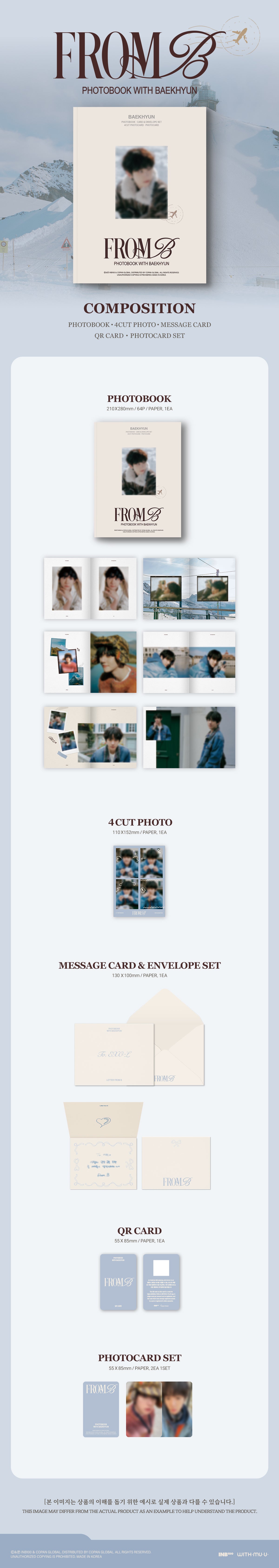 [PRE ORDER] BAEKHYUN - Photobook [FROM B]  (B Ver.)