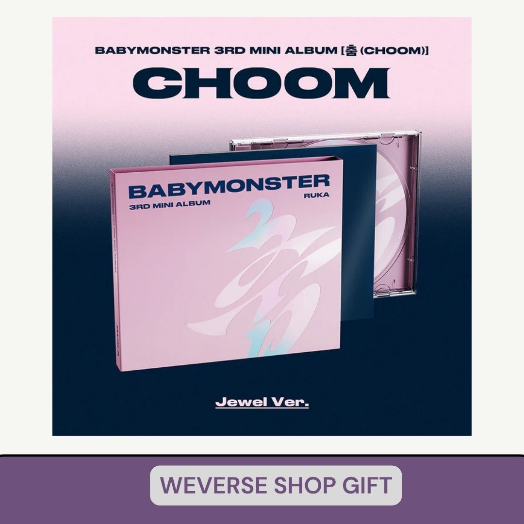 [PRE ORDER] BABYMONSTER - [CHOOM]  (JEWEL CASE Ver.) (P.O.B WEVERSE SHOP) KAEPJJANG SHOP (캡짱 숍)