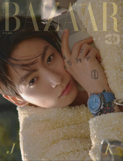 [PRE ORDER] BAZAAR KOREA Magazine (2026 JUNE Issue) (Cover : JUNGKOOK) KAEPJJANG SHOP (캡짱 숍)