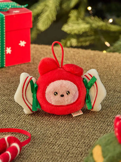 BT21 - [MINI MININI PETIT HOLIDAY] ORNAMENT DOLL KEYRING KAEPJJANG SHOP (캡짱 숍)