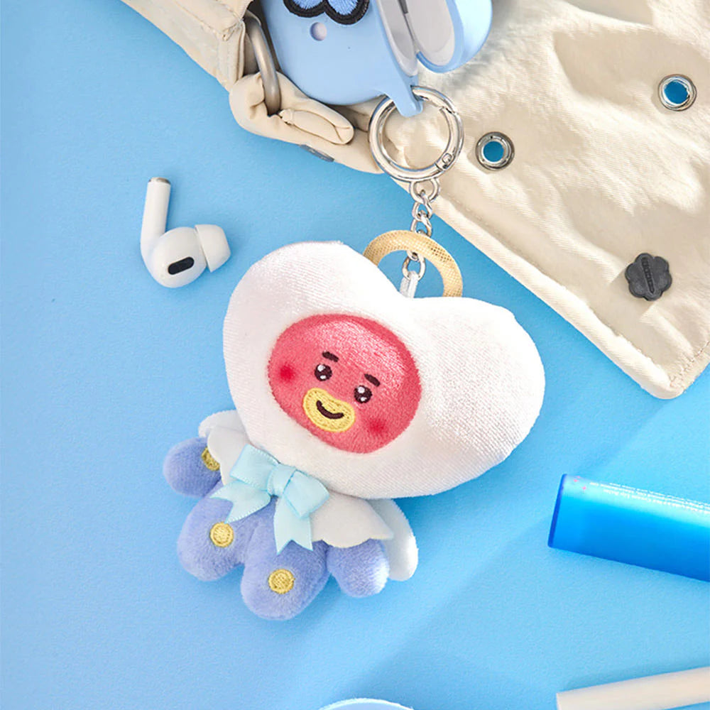 [SUR DEMANDE] BT21 - [ANGEL & VILLAIN] ANGEL PLUSH KEYRING