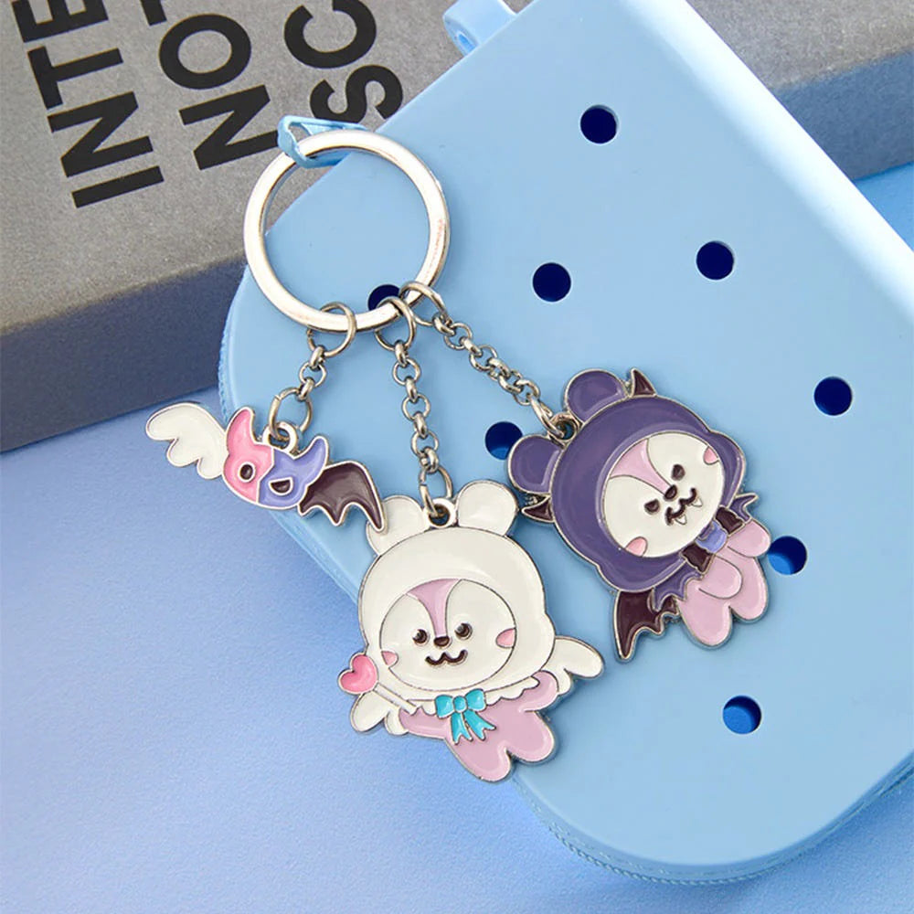 [SUR DEMANDE] BT21 - [ANGEL & VILLAIN] METAL KEYRING