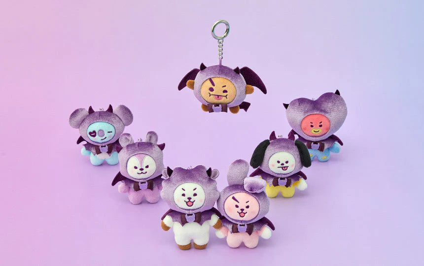 [SUR DEMANDE] BT21 - [ANGEL & VILLAIN] VILLAIN PLUSH KEYRING