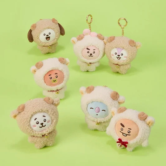 [PRE ORDER] BT21 - [FLUFFY NEW YEAR]  (Official MD)   PLUSH KEYRING DH GLOBAL