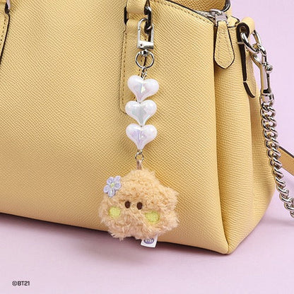 [PRE ORDER] BT21 - MINI BEADS PLUSH KEYRING FACE 