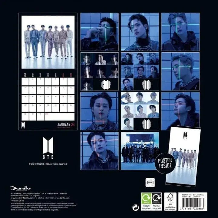 BTS 2024 WALL CALENDAR (UKLIMITED EDITION) - KAEPJJANG SHOP (캡짱 숍)