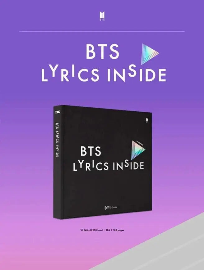 BTS- LYRICS INSIDE Vol.1 - KAEPJJANG SHOP (캡짱 숍)