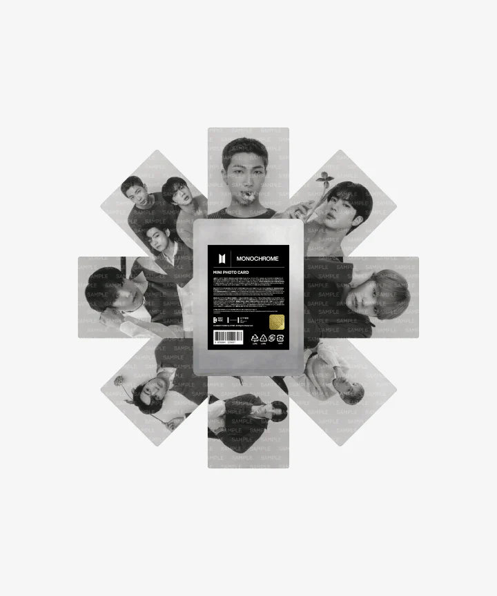 [2nd PRE ORDER] BTS   - MONOCHROME (MNCR) POP-UP  (Official MD)  MINI PHOTOCARD