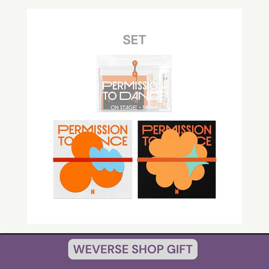 [PRE ORDER] BTS -  [PERMISSION TO DANCE on Stage] LIVE  + DIGITAL CODE SET (POB WEVERSE SHOP) KAEPJJANG SHOP (캡짱 숍)