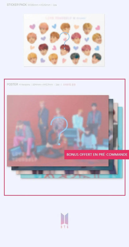 BTS - Repackage Album [LOVE YOURSELF 結 ‘Answer’] - KAEPJJANG SHOP (캡짱 숍)