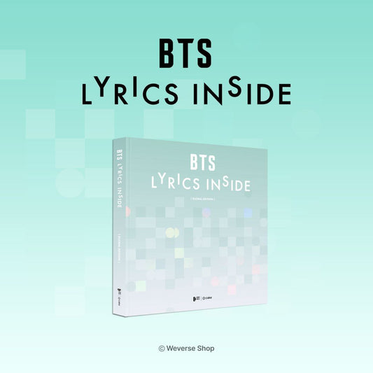 [PRE ORDER] BTS- LYRICS INSIDE New Cover Edition - KAEPJJANG SHOP (캡짱 숍)