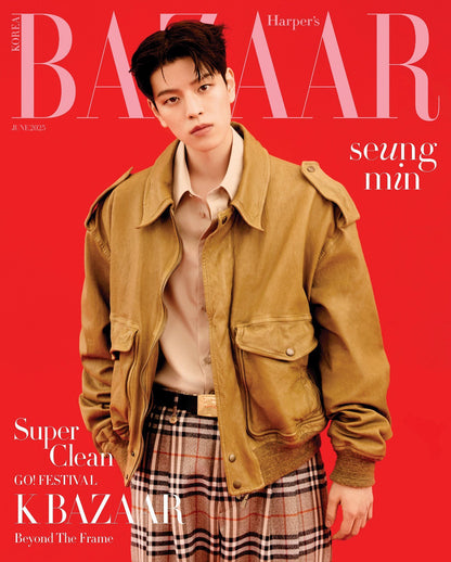 [PRE ORDER] BAZAAR MAGAZINE (2025 June Issue)   Cover :  SEUNGMIN KAEPJJANG SHOP (캡짱 숍)