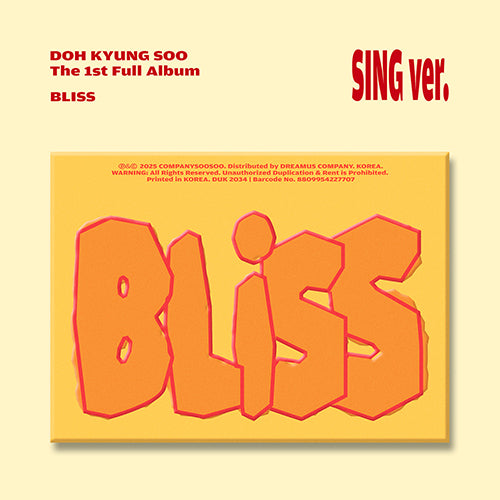 [PRE ORDER] D.O (DOH KYUNG SOO) -  [BLISS] KAEPJJANG SHOP (캡짱 숍)