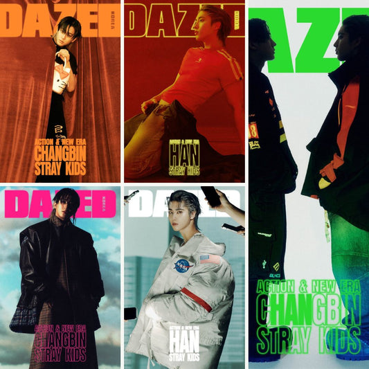 DAZED &amp; CONFUSED KOREA MAGAZINE (2025 FEBRUARY Issue) Cover: STRAY KIDS CHANGBIN &amp; HAN