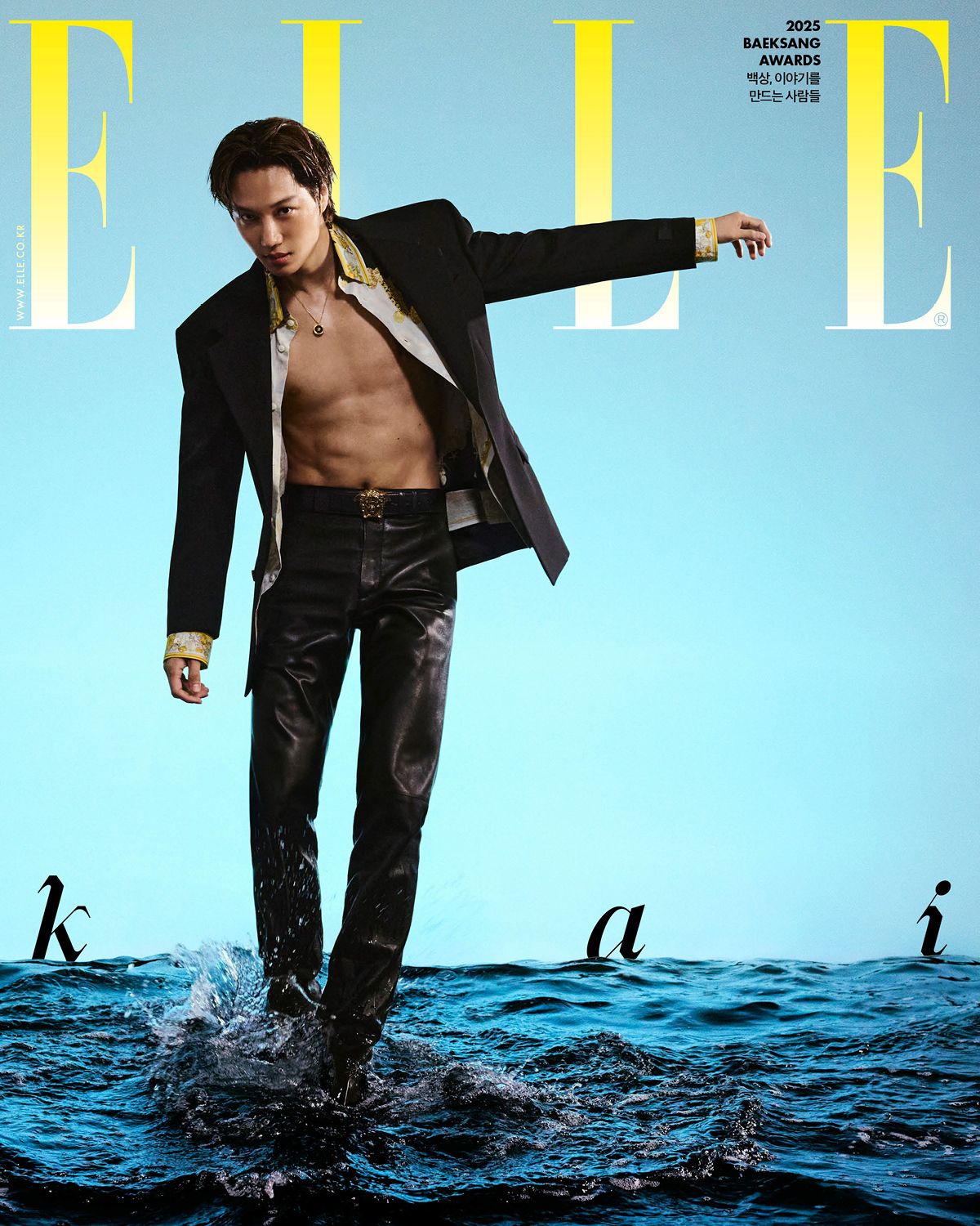 [PRE ORDER] ELLE MAGAZINE (2025 June Issue)  / Cover :  KAI KAEPJJANG SHOP (캡짱 숍)
